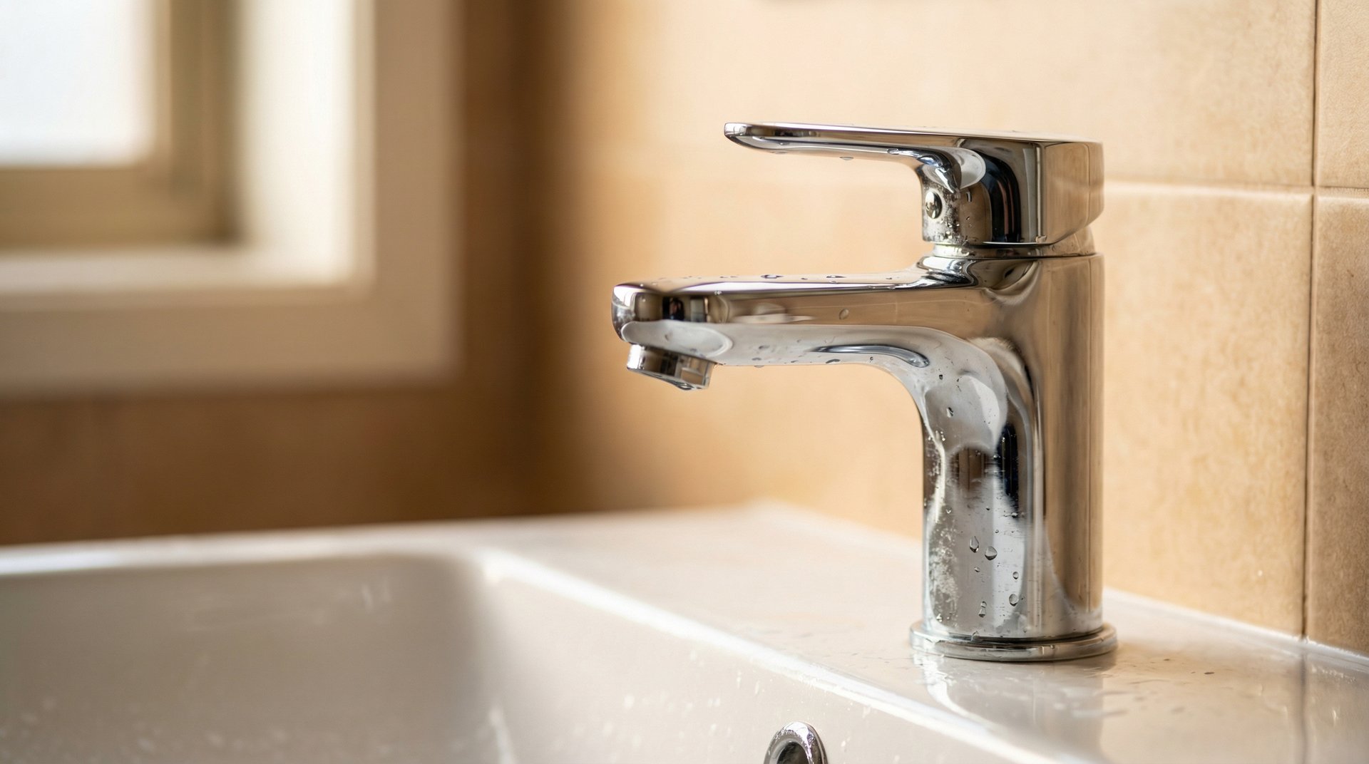 Premium chrome bathroom mixer tap installation by Freshwater Plumbing Solutions